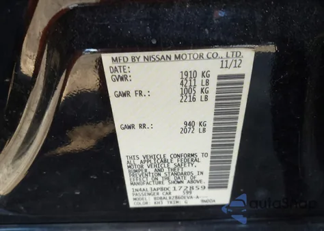 2013 Nissan Altima 2.5 S z USA, uszkodzony, nr VIN 1N4AL3AP8DC172859